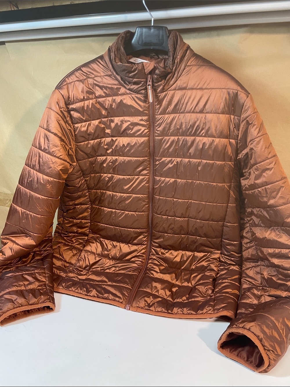 Goodfellow & Co Copper-Brown Quilted Puffer Jacket